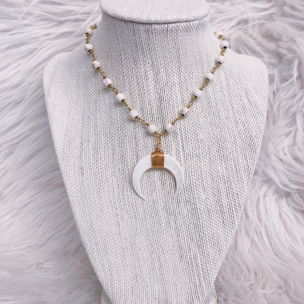 Crescent moon necklace